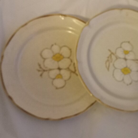 Eterna Bistro Stoneware Amsterdam vintage snack plates floral design - Picture 1 of 5
